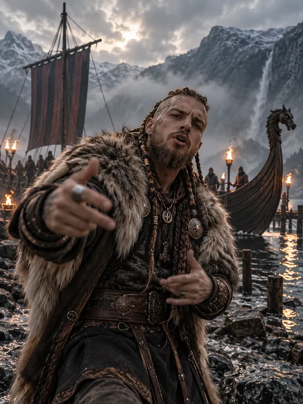 Preview of the Viking AI rap video scene